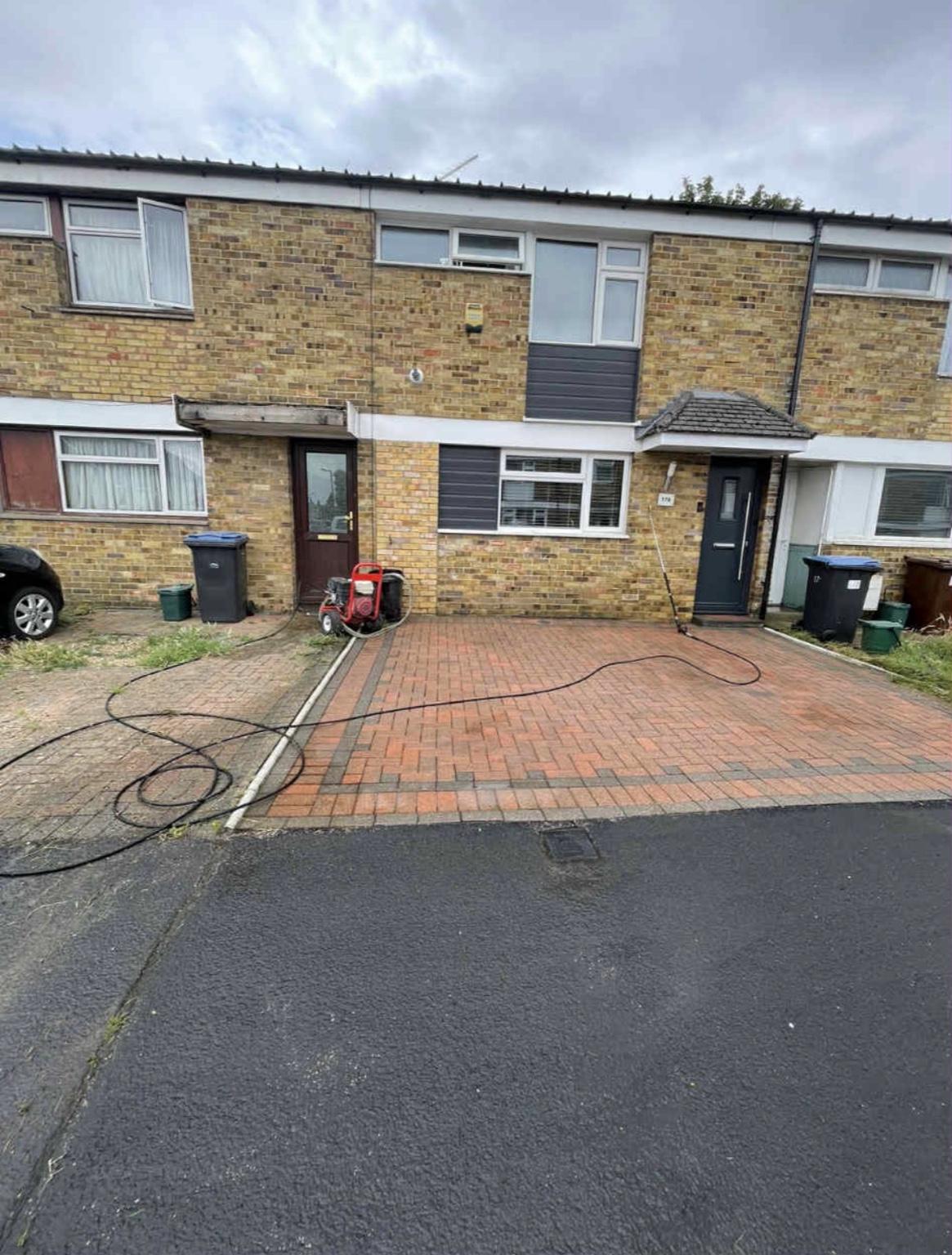 Paving area cleaned example